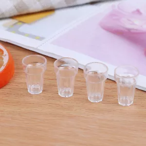4pcs 1/12 dollhouse miniature clear wine drink cups toys kids doll accessory^qk - Bild 1 von 6