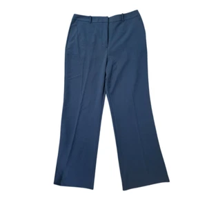 Worthington Women’s High Rise Trouser Pants Size 14 Navy Straight Flat Front NWT - Picture 1 of 11