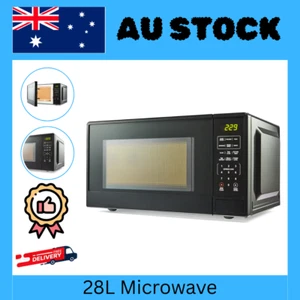 Microwave Oven 28L Electric 10 Power Levels 1400W New Auto Cooking Menu Kitchen - Picture 1 of 9