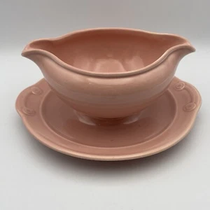 Barco de salsa rosa pastel vintage TS&T Lu-Ray con placa adjunta astillas EE. UU. - Imagen 1 de 9