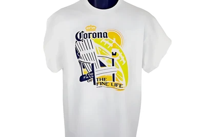 Nueva Camiseta de Playa Corona Beer Algodón "Fans of The Fine Life" Grande B2G1 Gratis Foto 1 de 4
