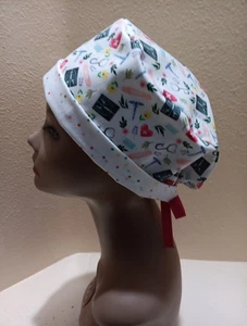 Pflegewerkzeuge Pixie Totenkopf Damen OP Peeling Hut/Kappe Handarbeit - Bild 1 von 9