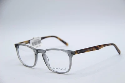 NEW PERRY ELLIS PE 372-2 CLEAR GRAY HAVANA AUTHENTIC DESIGNER EYEGLASSES 48-20
