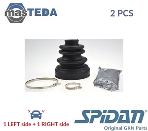 24369 CV JOINT BOOT KIT PAIR TRANSMISSION END FRONT RIGHT LEFT SPIDAN 2PCS NEW - Picture 1 of 5