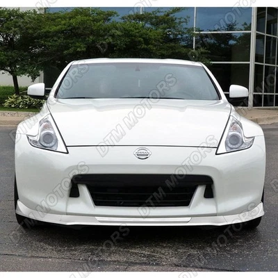 For 2009-2012 Nissan 370Z Z34 CT-Style Painted White Front Bumper Spoiler Lip - Image 1 of 4