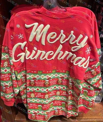 2025 Universal Studios The Grinch Merry Grinchmas Xmas Spirit Jersey ALL SIZES - Image 1 of 2