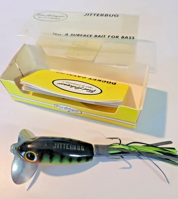 Vintage Arbogast Weedless Jitterbug NOS NEW IN BOX  Topwater Fishing Lure Perch - Image 1 of 4