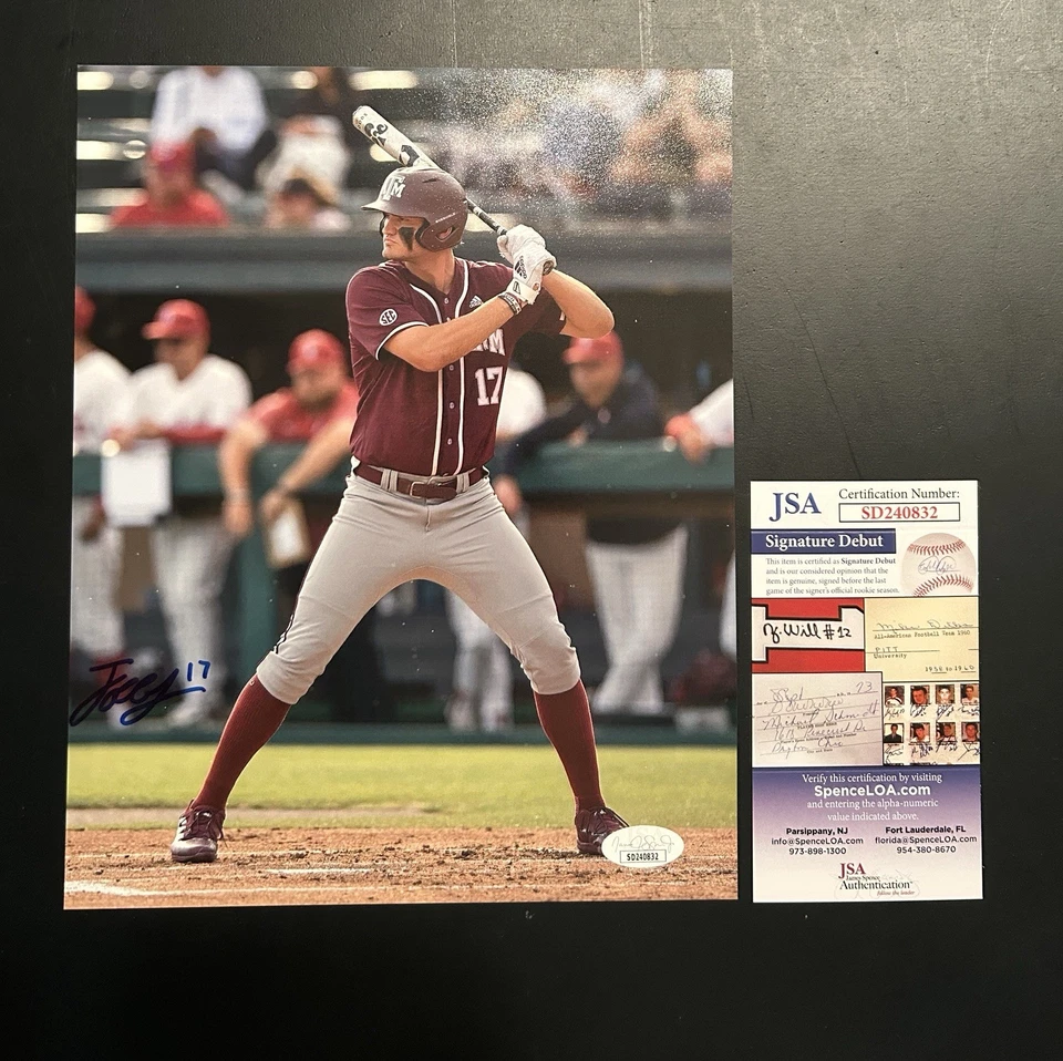 Jace Laviolette Autographed Signed Photo 8x10 JSA Cert Cleveland Guardians - Image 1 of 1