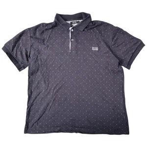 Hugo Boss Womens Polo Shirt Size 2XL Multicoloured Geometric Short Sleeve - Picture 1 of 8