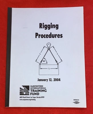 Carpenters International Training Fund Rigging Procedures Manual 2004 - Image 1 of 4