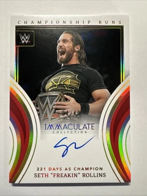 2023 WWE Immaculate Seth Rollins Championship Runs Auto 4/49 - Image 1 of 4