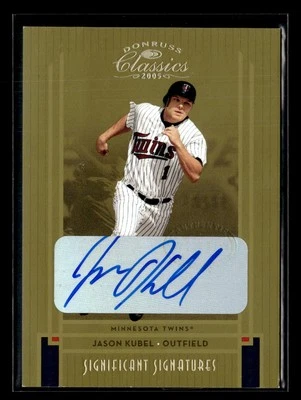 2005 Donruss Classics Jason Kubel Auto Autograph Gold /50 U7784 - Image 1 of 2