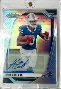 2024 Prizm Silver RC Rookie Keon Coleman #362 AUTO Autograph - Bild 1 von 2
