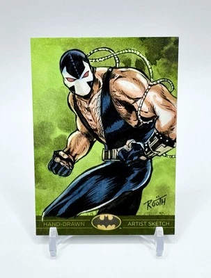 Bane 2012 Cryptozoic DC Batman: The Legend Sketch Card 1/1 Rare 2013 CZE Rooth - Image 1 of 2