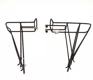 Vintage Jim Blackburn USA Front & Rear Rack Bike Carrier Black Touring 80s 90s - Picture 1 of 14