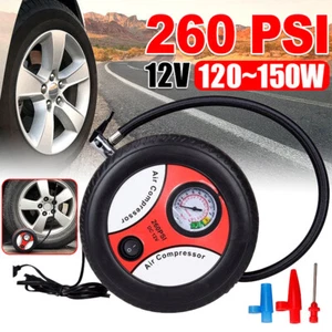 12V Electric Air Compressor Inflator Pump Tire Car Bike Motorcycle Buoy - Picture 1 of 10