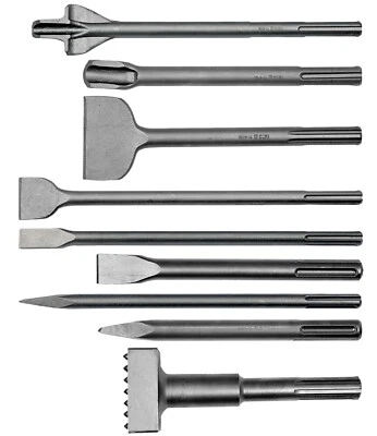 Meißel SDS Max Spatmeißel Nutmeißel Spitzmeissel Flachmeißel Stockermeißel YATO - Bild 1 von 2