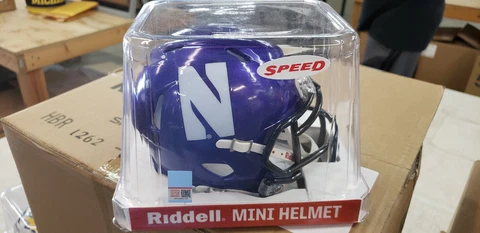 NORTHWESTERN WILDCATS REPLICA MINI HELMET NCAA RIDDELL Cover