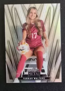 2024 Leaf Metal Women Of Sport #28 FARRAH WALTERS /25 Soccer - Foto 1 di 2