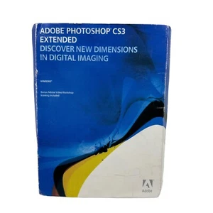 Adobe Photoshop CS3 Extended Macintosh Mac with Video Workshop - Zdjęcie 1 z 11