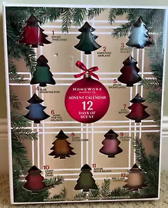 Neu Homeworx Harry Slatkin Mini Kerze Weihnachten Adventskalender - Bild 1 von 5