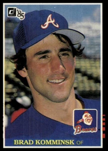 1985 Donruss #321 Brad Komminsk - Picture 1 of 2