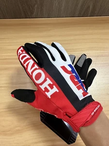 Guanti da moto Honda Blu e Rossi impermeabili 2025 Primavera motocross a Strappo - Foto 1 di 7