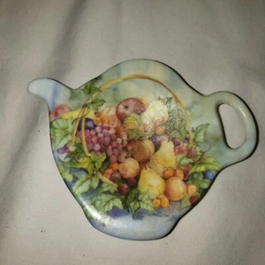Tea Bag Holder Made in Italy Fruit Motif - Picture 1 of 2