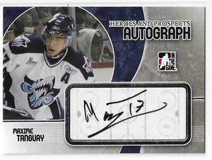 2007-08 ITG HEROES & PROSPECTS MAXIME TANGUAY AUTO #A-MT RIMOUSKI OCEANIC QMJHL - Picture 1 of 2