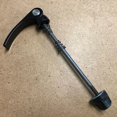 New Unbranded Alloy Bicycle Bike Front Quick Release Skewer M5x126mm Black - Image 1 of 2