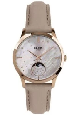 Relógio feminino Henry London Moonphase 35 mm resistente à água HL35-LS-0320 - Imagem 1 de 2