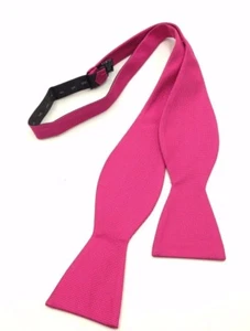 $105 Countess Mara Men Solid Pink Casual Suit Bow Tie Classic Adjustable Bowtie - Picture 1 of 4