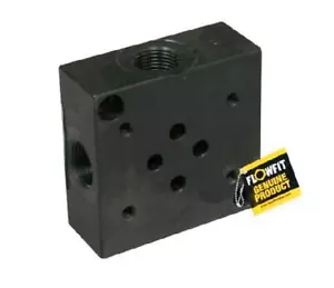 Flowfit Cetop 3 NG6 Stahl Subplatte mit 3/8" BSP Base Ports - Bild 1 von 1