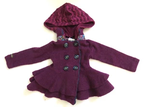 Matilda Jane Size 2 Hawthorne Wool Jacket Coat Detachable Hood Paint by Numbers - Picture 1 of 4