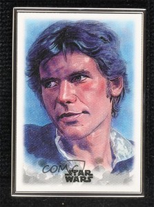 2019 Topps Star Wars: Stellar Signatures Art Reproduction /100 Han Solo #99 00aj