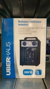 Radiateur/ventilateur industriel UBERHAUS. 3 réglages 30w/1300w/2000w. - Photo 1 sur 1
