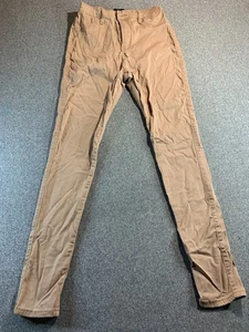 Fashion Nova Pants Women's 9 Khaki Stretch Flat Front Skinny Leg Chino Trousers - Picture 1 of 9