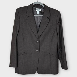VTG Pendleton 100% Virgin Wool Brown Blazer Jacket Womens 18 NWT SEE Description - Picture 1 of 11