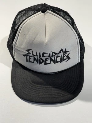 Sombrero de camionero de malla abatible Suicidal Tendencies vintage negro blanco años 90 Foto 1 de 4