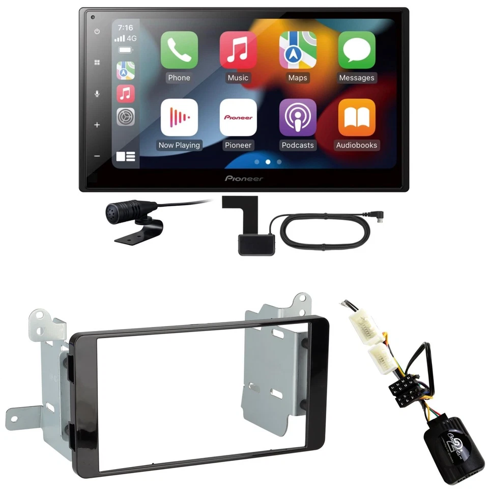 Pioneer SPH-DA360DAB CarPlay Android Auto Einbauset für Mitsubishi L200 ab 2016 - Bild 1 von 1