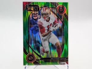 2024 Panini Select BRANDON AIYUK #210 Club Level Neon Green Shock Prizm /499 - Picture 1 of 2