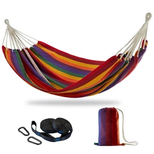 Brazilian Double Hammock with Tree Straps,Extra Large 240x160cm,2 Persons Ham... - Picture 1 of 6