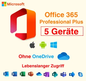 Office 365 Pro Plus – Lebenslanges Konto für 5 Geräte ✅ für Mac/Win/iOS - Bild 1 von 1