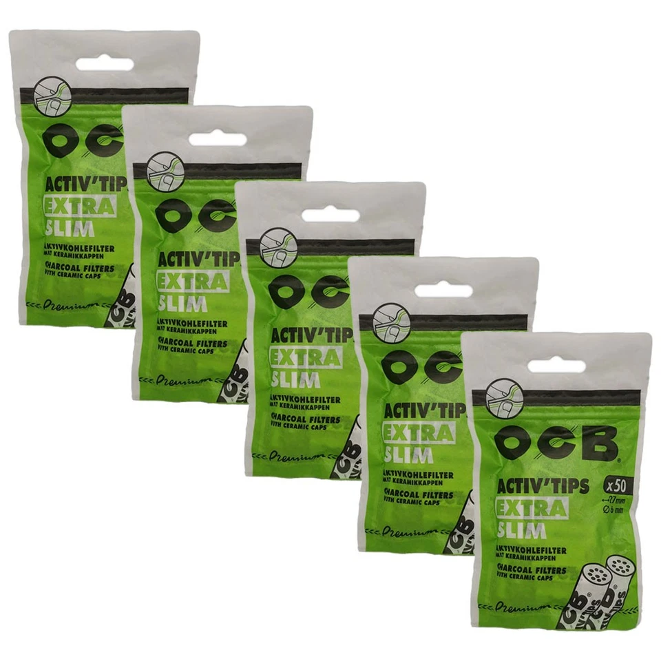 OCB Activ Tips extra Slim 6mm Aktivkohlefilter