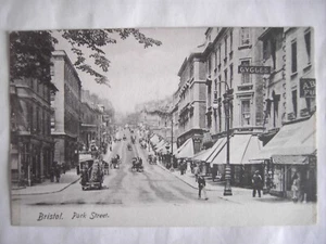 BRISTOL, PARK STREET. Early Frith's, horse Bus. Shop fronts, signs, adverts etc. - Picture 1 of 3
