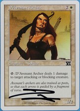 D'Avenant Archer 6th Edition NM White Common Artist Signed CARD (s3219) ABUGames