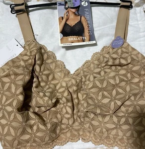 M&S NONWIRED FULL CUP LACE BRALETTE with Inner Support In ROSE QUARTZ Size 42G - Picture 1 of 13
