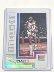 2017-18 Panini Status Hakeem Olajuwon Symbols Insert Refractor Houston Rockets - Picture 1 of 2