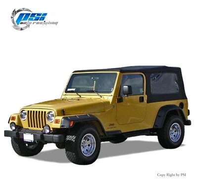 Pocket Bolt Style Fender Flares Paintable Fits Jeep Wrangler TJ 97-06 Textured — 第 1/3 张图片