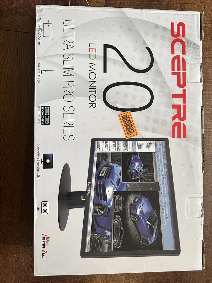 Sceptre E205W-16003R 20 inch Widescreen LED Monitor with Built in Speakers - Image 1 of 2